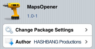 MapsOpener tweak Cydia