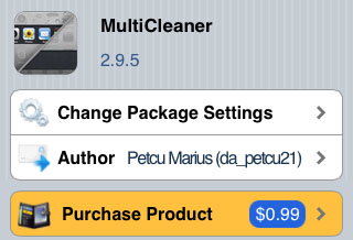 iPhone MultiCleaner tweak Cydia