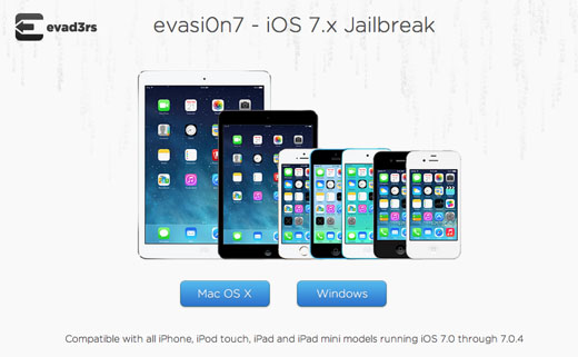 evasi0n7 iphone 5s jailbreak website