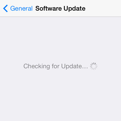 update to iOS 8 OTA