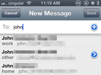 remove recent email address remove ios email autofill