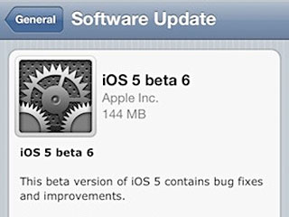 Apple iOS 5 beta 6 released