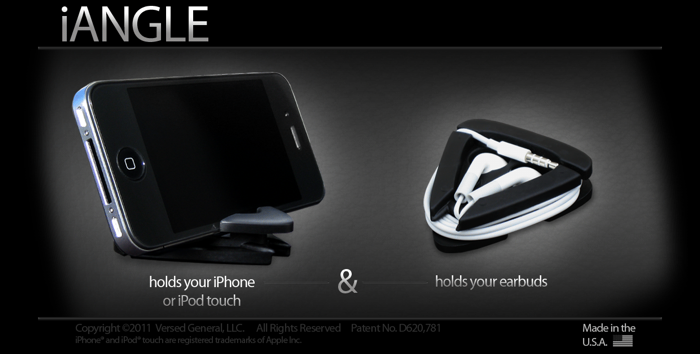 iangle combination stand and earbud holder