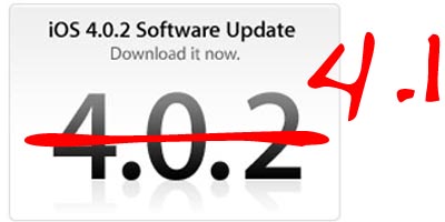 apple iphone ios 4.1 firmware update