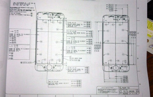 iPhone 5 leaked plans
