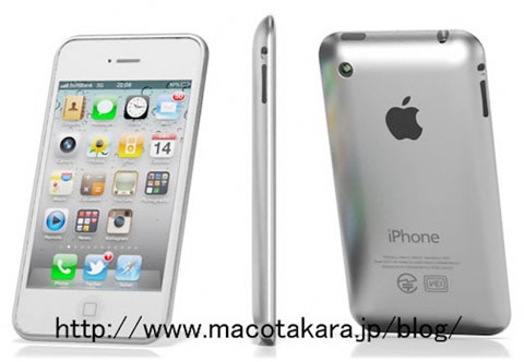 apple iphone 5 rendering aluminum back