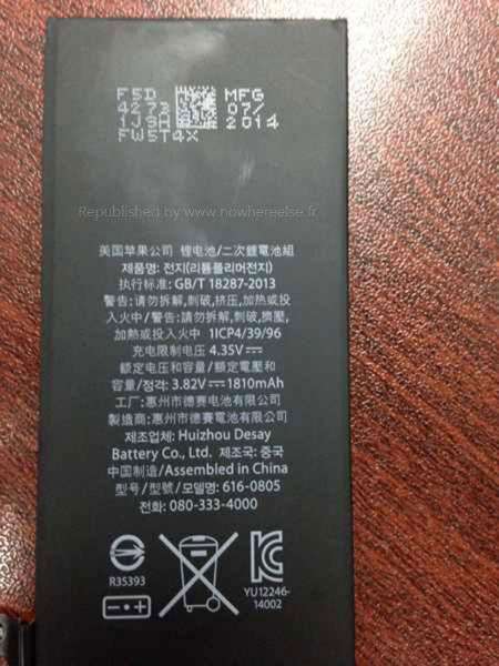 Higher capacity iPhone 6 battery