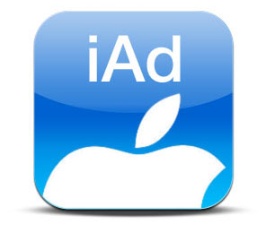apple iphone iOS 4 iAd logo