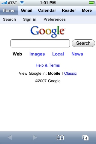 new google iphone interface