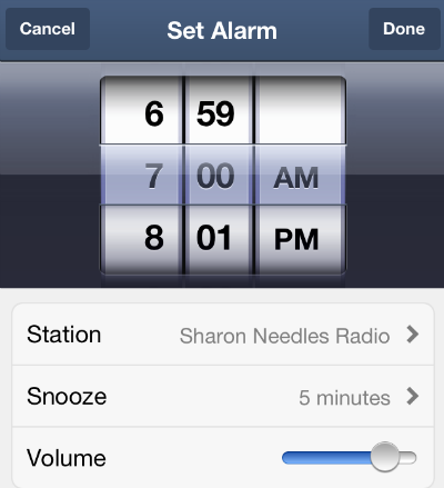 Pandora Radio Alarm