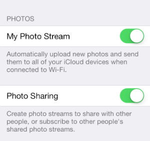 iOS 7 Photo Stream