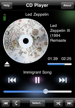 CD Player iPhone app