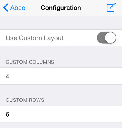 iOS 8.1 jailbreak Abeo settings