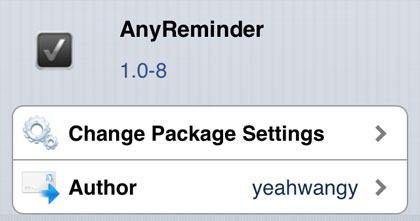 AnyRemider tweak Cydia iOS