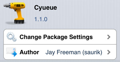 Cyueue tweak Cydia iOS