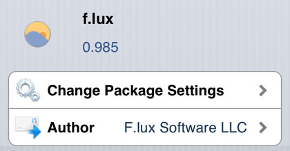 F.lux tweak screen adjust