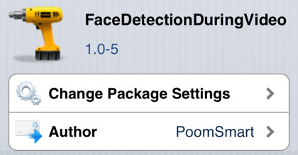 FaceDetectionDuringVideo tweak Cydia iOS