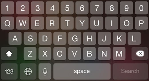 iOS 8.1 jailbreak custom keyboard3”  title=