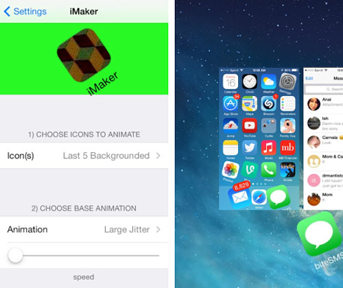 iOS 7 jailbreak animate home screen icons