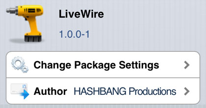 LiveWire tweak Cydia iOS