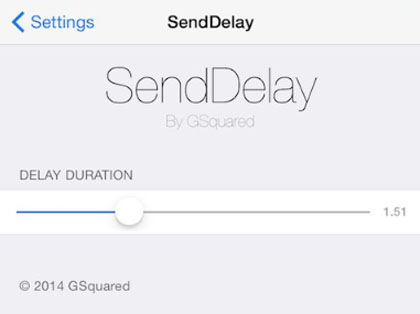 iOS 8.1 jailbreak SendDelay stop send