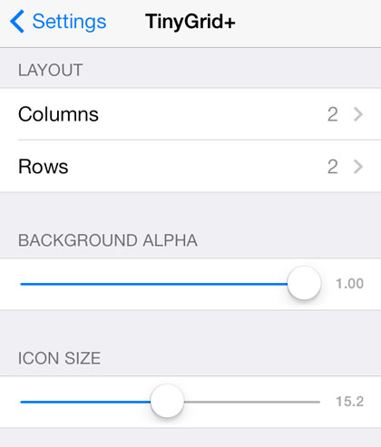 tiny grid iOS 7 tweak