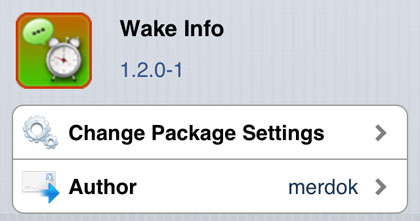 Wake Info tweak Cydia iOS