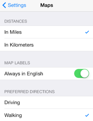 iOS 7 Maps Tricks