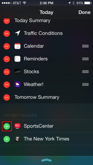 How to add widgets to Notification Center in iOS 8