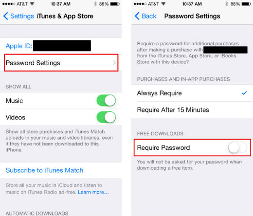 How to turn off the App Store password requirement for free apps. How to turn off the App Store password requirement for free apps.