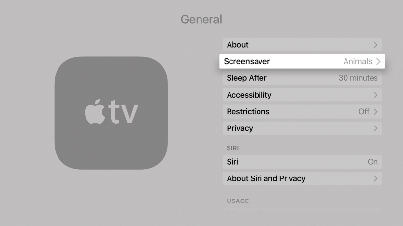 Apple TV screensavers Apple TV screensavers
