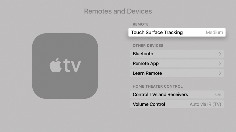 Siri Remote swipe gesture tracking speed Siri Remote touch tracking