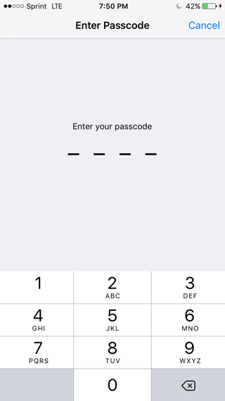 Complex passcode 2