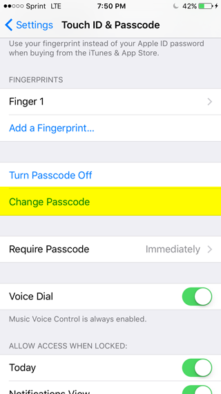 Complex passcode 3 Complex passcode 3