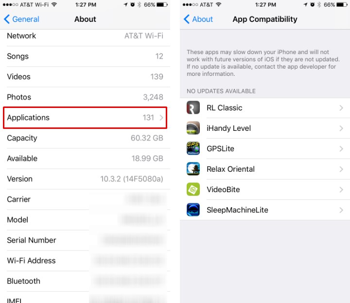 How to identify which apps are 32-bit with iOS 10.3 on iPhone and iPad.