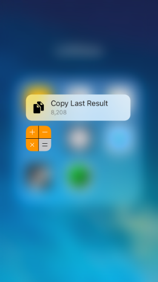 iOS 9.3 3D Touch shortcuts for Calculator. iOS 9.3 3D Touch shortcuts for Calculator.