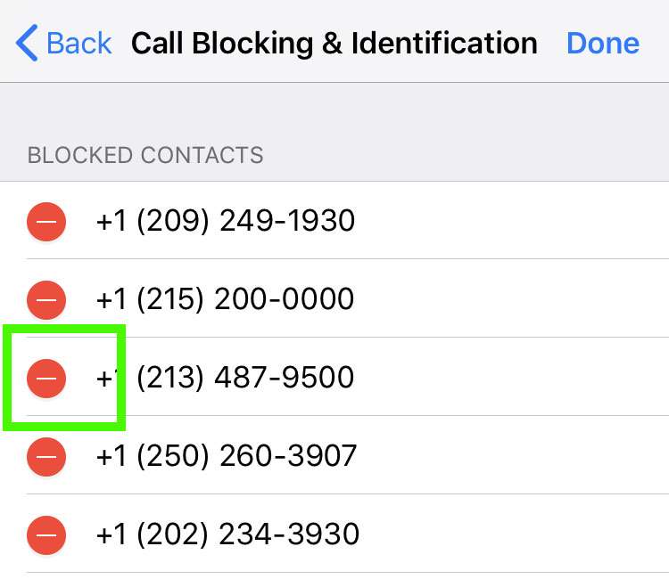 Unblock phone number 4