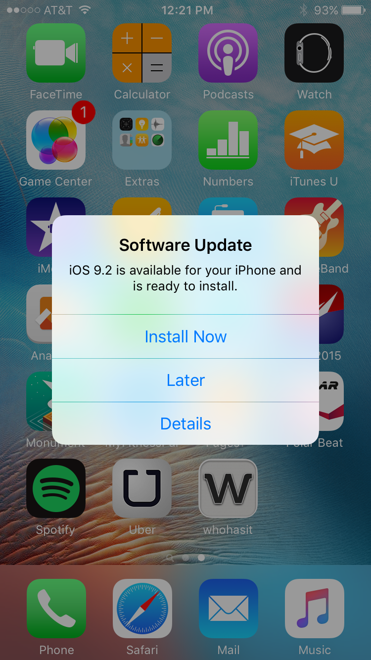 install iphone update annoying question