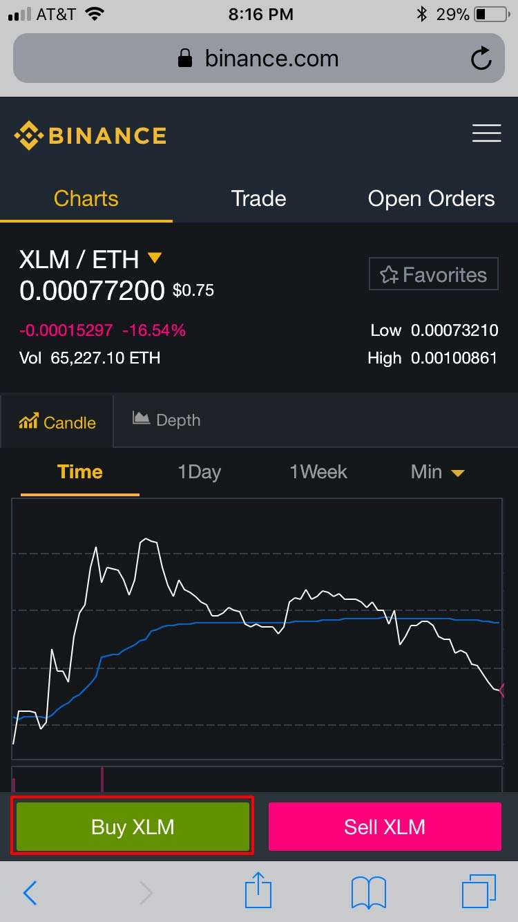 how to buy Stellar Lumens (XLM) from your iphone