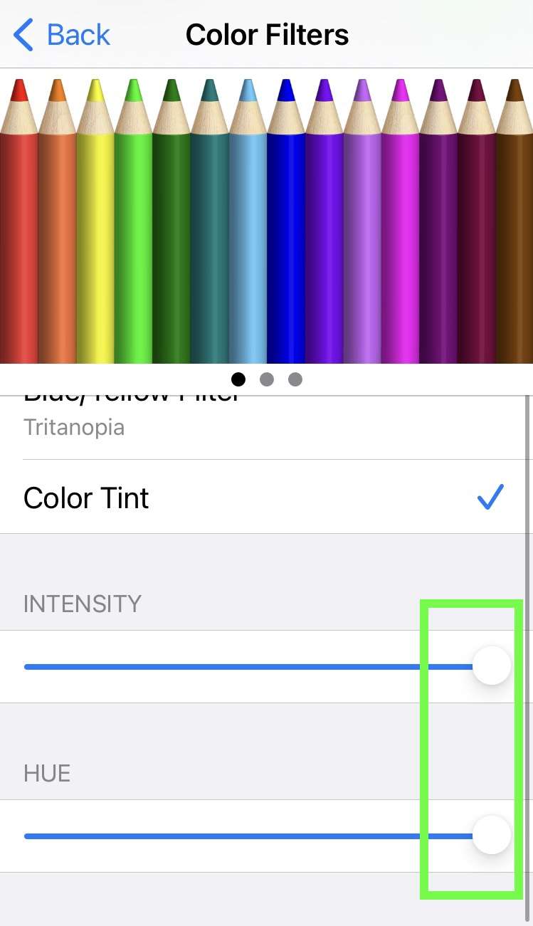 iPhone Color tint 2