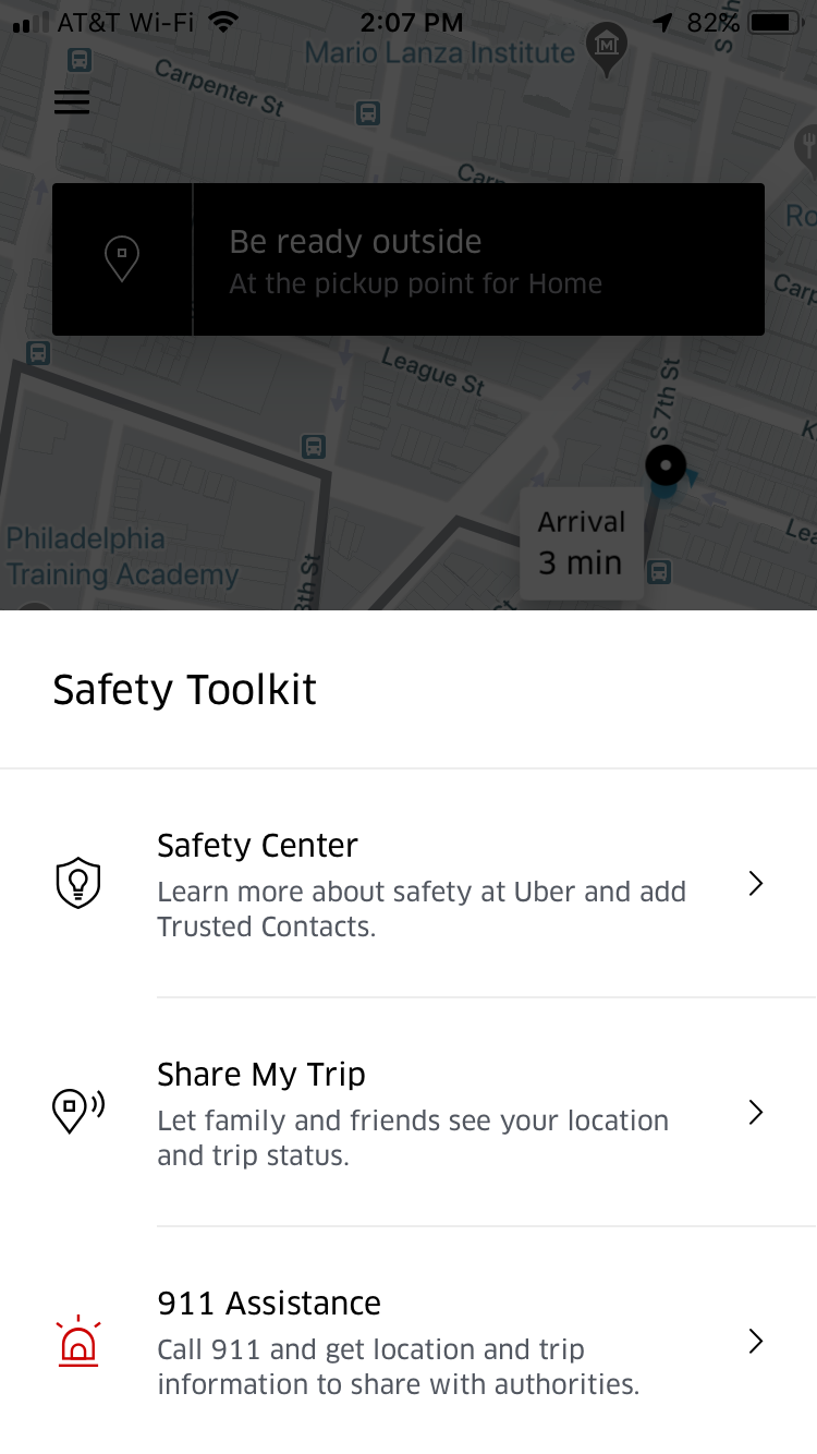 Uber Safety Toolkit