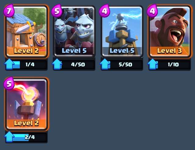 Clash Royale upgrades