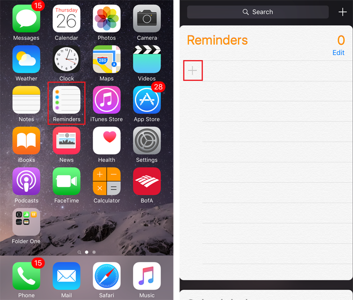 Reminders iOS Reminders iOS