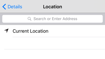 Current location Current location