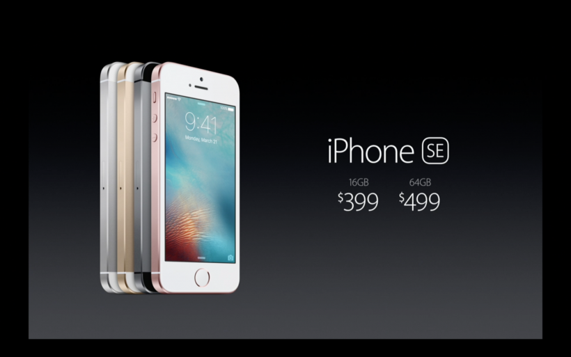iPhone SE storage tiers iPhone SE storage tiers