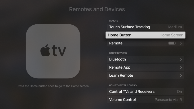 Apple TV Home Button TV App Apple TV Home Button TV App