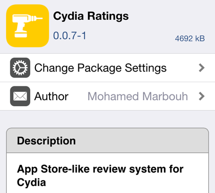 Install Cydia Ratings