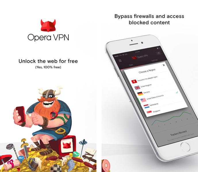 Opera VPN unlimited iOS