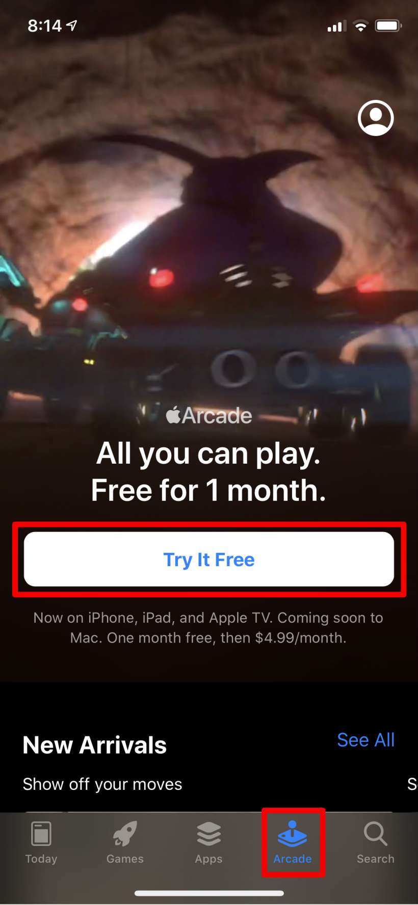 How to start your free Apple Arcade subscription on iPhone and iPad.