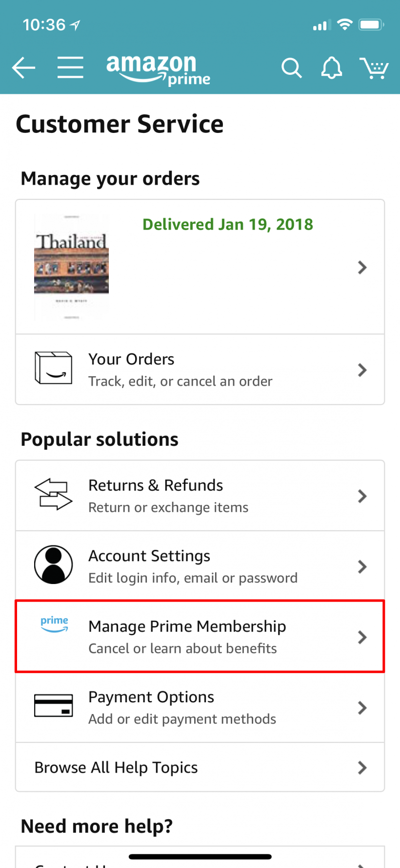 How to end Amazon Prime subscription on iPhone and iPad.